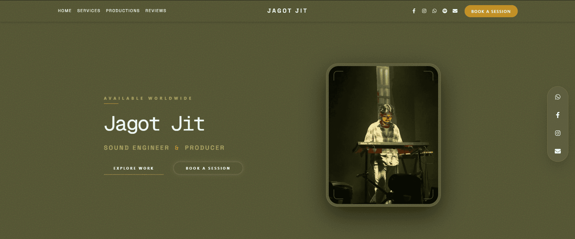 Jagot Jit Productions - Sound Engineer Portfolio
